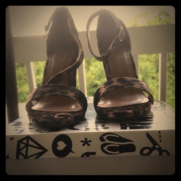 Leopard Print Sandals - Picture 2 of 5